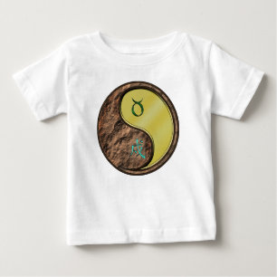 T-shirt Pour Bébé Taureau & Chien Métal