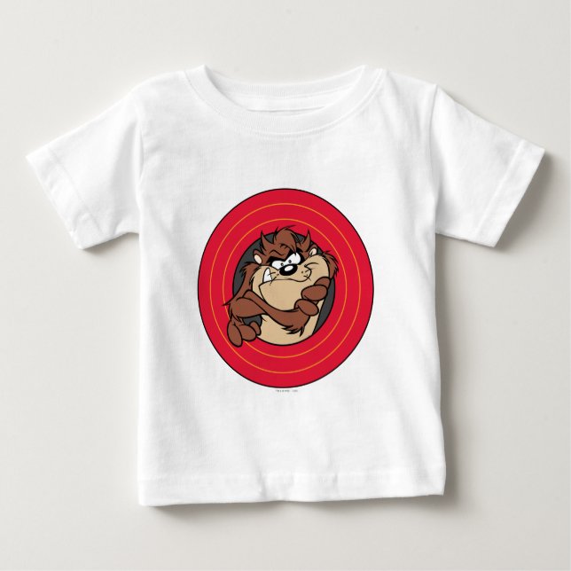 T-shirt Pour Bébé TAZ™ à travers les cercles LOONEY TUNES™ (Devant)