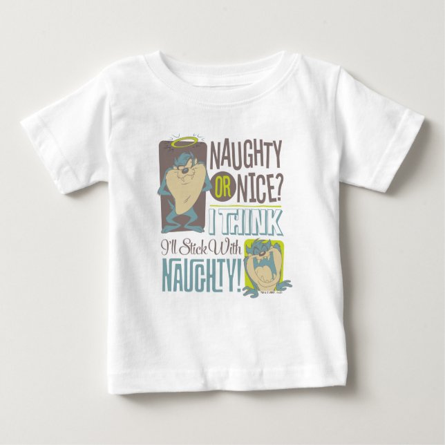 T-shirt Pour Bébé TAZ™ - Naughty ou Nice ? (Devant)
