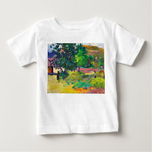 T-shirt Pour Bébé Te Fare, La Maison paysage artistique par Paul Gau