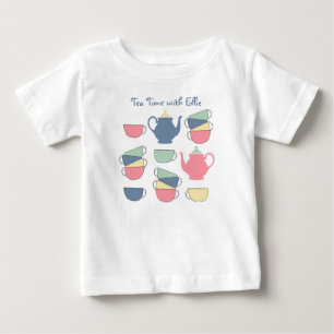 T-shirt Pour Bébé Tea time mignon T-shirt bébé personnalisé