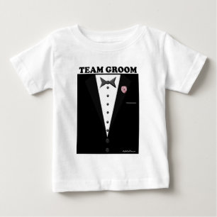 T-shirt Pour Bébé Team Groom (tuxedo)