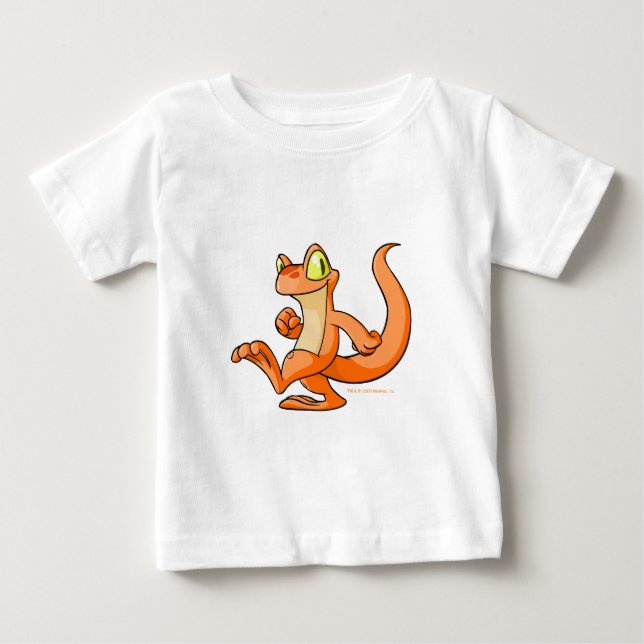 T-shirt Pour Bébé Techo orange en quête (Devant)
