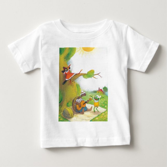 T-shirt Pour Bébé Ted, Ed et Caroll le pique-nique 1 (Devant)