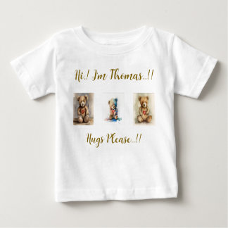 T-shirt Pour Bébé Teddy Bear fête d'anniversaire
