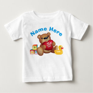 T-shirt Pour Bébé Teddy Bear T Shirts personnalisé, bébés aux adu
