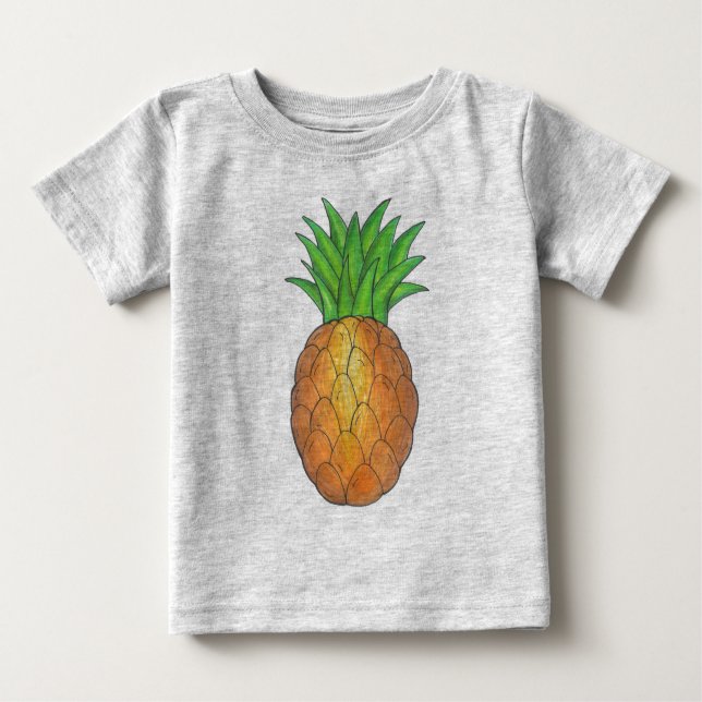 T-shirt Pour Bébé Tee d'ananas tropical (Devant)