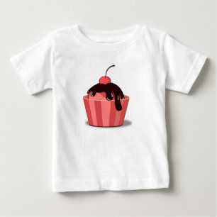 T-shirt Pour Bébé Tee-shirt à volants pour tout-petit Cherry Fudge S