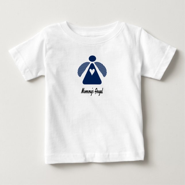 T-shirt Pour Bébé Tee-shirt bébé Ange de Maman (Devant)