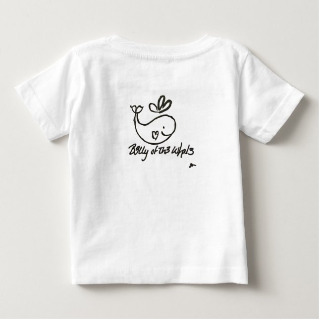 T-shirt Pour Bébé Tee-shirt blanc basique B3lly (Dos)