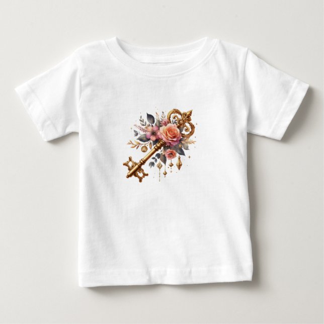 T-shirt Pour Bébé tee shirt clef enfant (Devant)