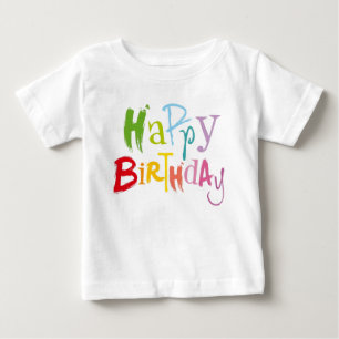 T-shirt Pour Bébé Tee-shirt coloré pour enfants d'anniversaire