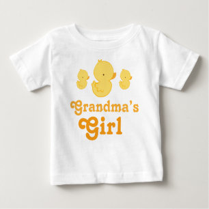 T-shirt Pour Bébé Tee - shirt de bébé de canard de jaune de la fille