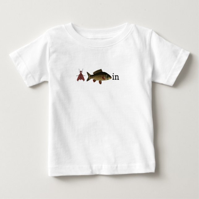T-shirt Pour Bébé Tee - shirt de pêche à la mouche pour enfants (Devant)