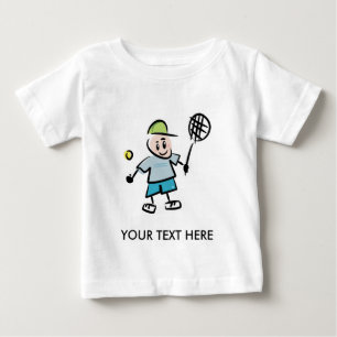 T-shirt Pour Bébé Tee-shirt de tennis pour enfants avec joueur de te
