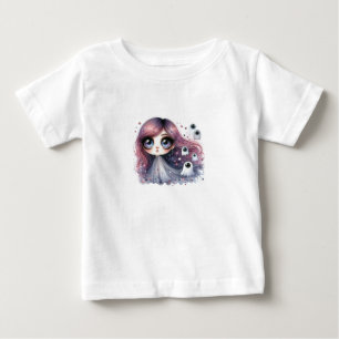 T-shirt Pour Bébé tee shirt enfant petite fille gros yeux magique