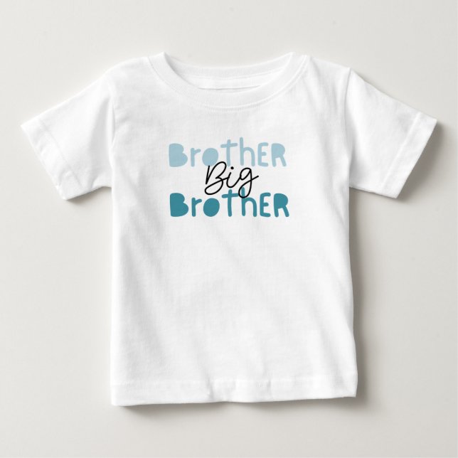 T-shirt Pour Bébé Tee-shirt Grand Frère. Le compagnon du Tee-shirt P (Devant)