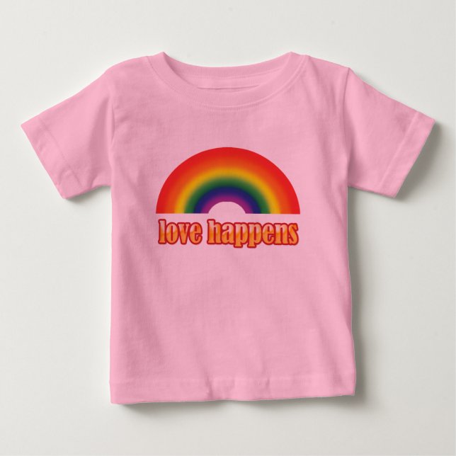 T-shirt Pour Bébé Tee - shirt graphique de bébé gai - fierté (Devant)