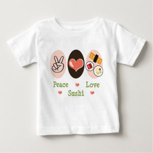 T-shirt Pour Bébé Tee - shirt infantile de douille de sushi d'amour