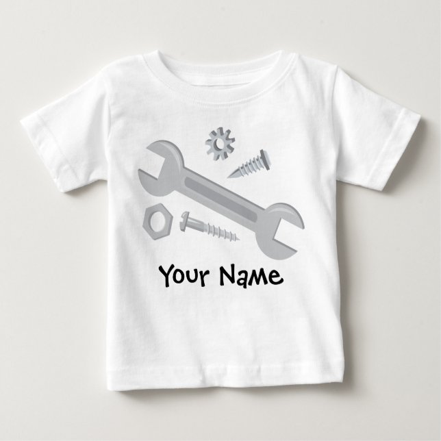 T-shirt Pour Bébé Tee - shirt personnalisé de bébé de clé d'outils (Devant)