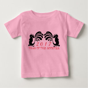 T-shirt Pour Bébé Tee-shirt pour fillette personnalisé Coq Année 201