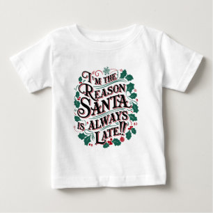 T-shirt Pour Bébé Tee - shirts de Noël en famille Raison Père Noël