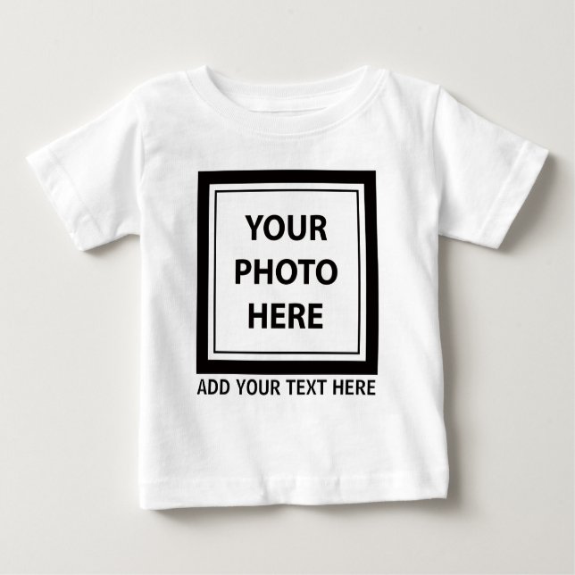 T-shirt Pour Bébé Télécharger une photo et ajouter du texte - Person (Devant)