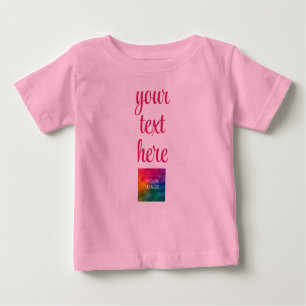 T-shirt Pour Bébé Télécharger votre image Ajouter un Modèle de texte