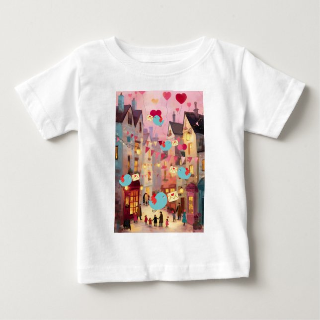 T-SHIRT POUR BÉBÉ TELLEMENT DE VALENTINS À LIVRER (Devant)