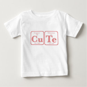 T-shirt Pour Bébé Tellurium de cuivre (CuTe) -- Rose