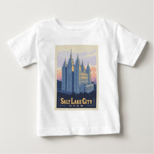 T-shirt Pour Bébé Temple de Salt Lake   Salt Lake City, Utah
