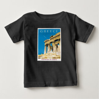 T-shirt Pour Bébé Temple du Parthénon de la Grèce Vintage voyage Ath