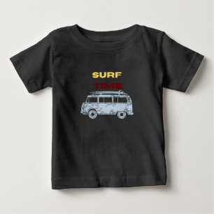 T-shirt Pour Bébé Temps de surf d'été Bébé garçon 