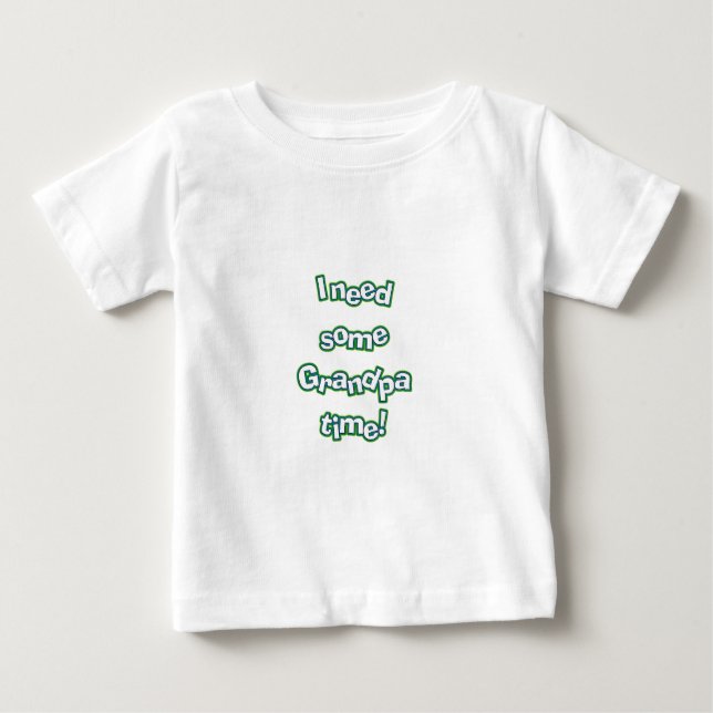 T-shirt Pour Bébé Temps grand-père (Devant)