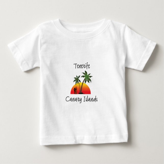 T-shirt Pour Bébé Tenerife - Îles Canaries (Devant)