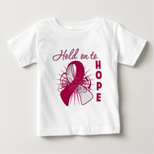 T-shirt Pour Bébé Tenez dessus pour espérer - le cancer de la tête