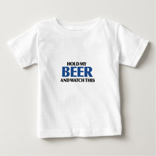 T-shirt Pour Bébé Tenez ma bière (le bombardier bleu)