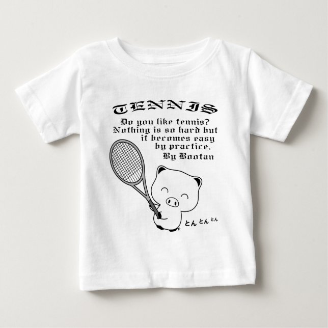 T-shirt Pour Bébé Tennis (Devant)