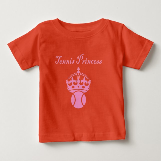 T-shirt Pour Bébé Tennis Princess (Devant)