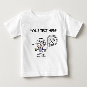 T-shirt Pour Bébé Tennis T Shirt avec personnalisation de dessin ani