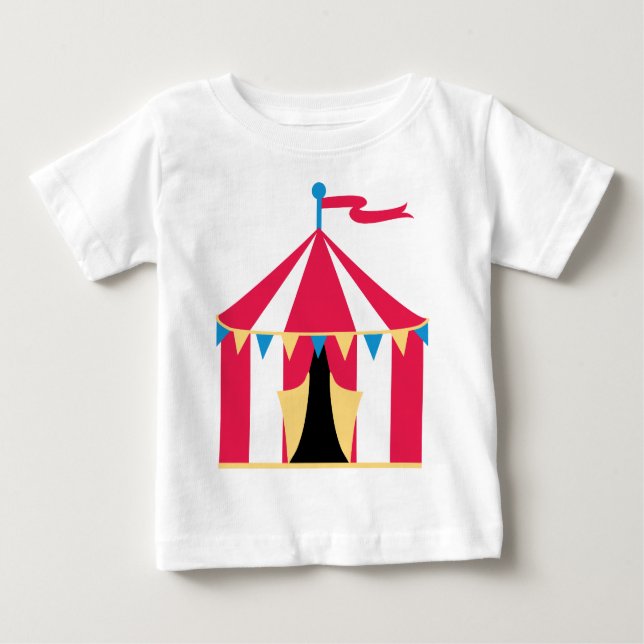 T-shirt Pour Bébé Tente de cirque (Devant)
