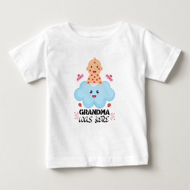 T-shirt Pour Bébé Tenue de bébé grand-mère drôle et mignon. Grand-mè (Devant)