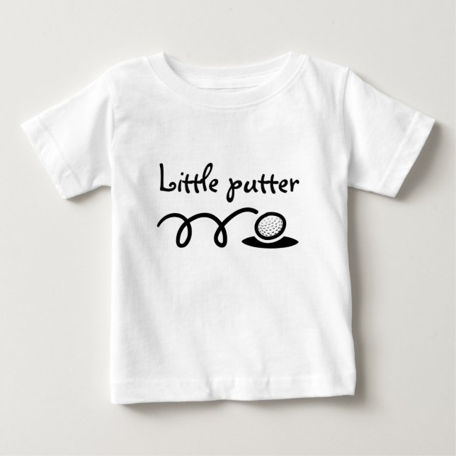 T-shirt Pour Bébé Tenue de bébé thème golf | Conception de putting m (Devant)