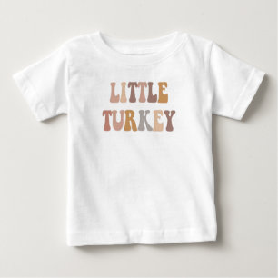 T-shirt Pour Bébé Tenue de petit dindon de Thanksgiving   Mignon aut