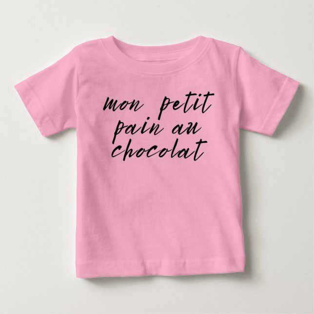 T-shirt Pour Bébé Terme d'affection français mignon (Devant)