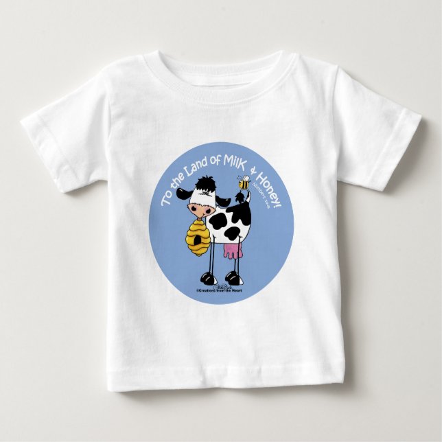 T-shirt Pour Bébé Terre de lait et de miel (Devant)