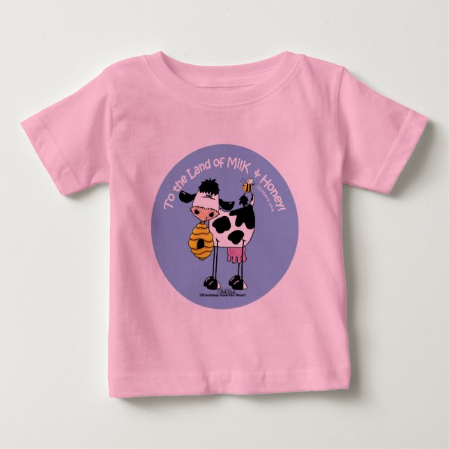 T-shirt Pour Bébé Terre de lait et de miel (Devant)