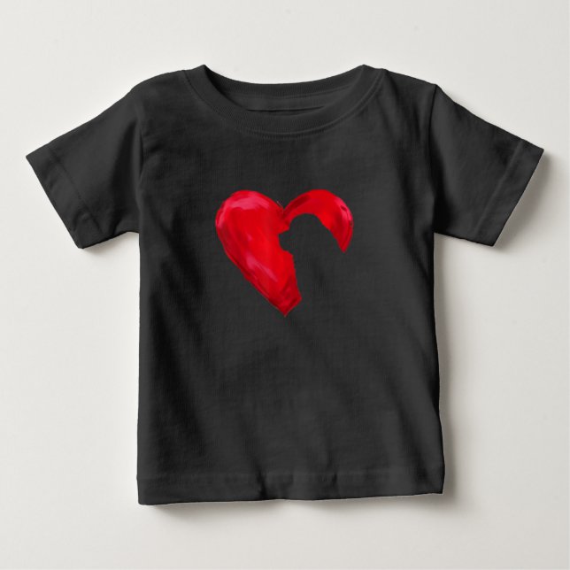 T-shirt Pour Bébé Terre de Newfoundland valentiday dog vend (Devant)