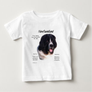 T-shirt Pour Bébé Terre-Neuve - Terre-Neuve - Histoire; J'aime Newfi