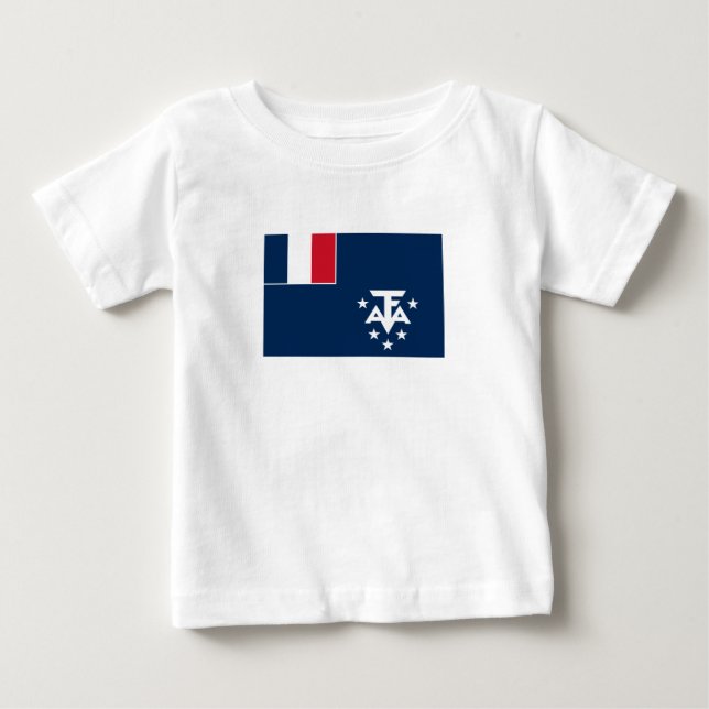 T-shirt Pour Bébé Terres australes et antarctiques françaises (Devant)